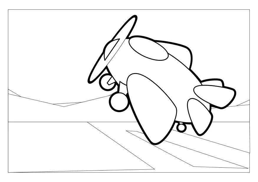 Airplanes Coloring Pages – 004