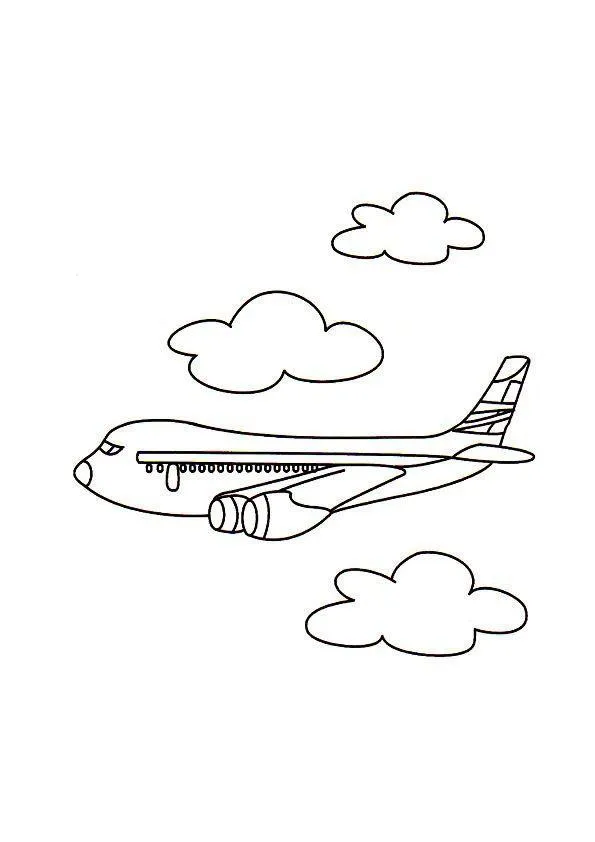 Airplanes Coloring Pages – 010