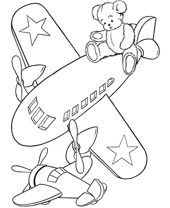 Airplanes Coloring Pages – 012