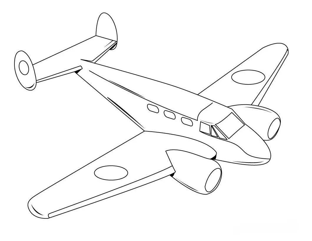 Airplanes Coloring Pages – 021