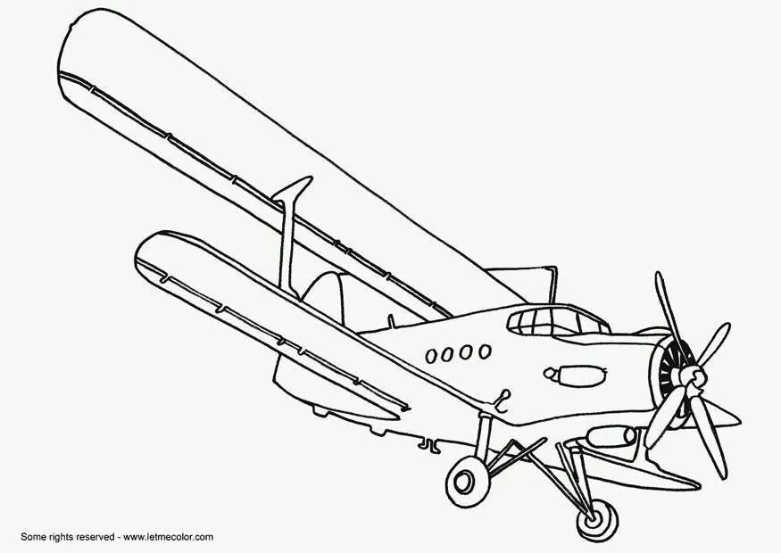 Airplanes Coloring Pages – 023
