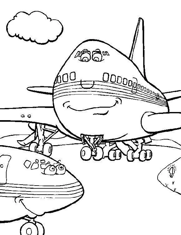 Airplanes Coloring Pages – 029