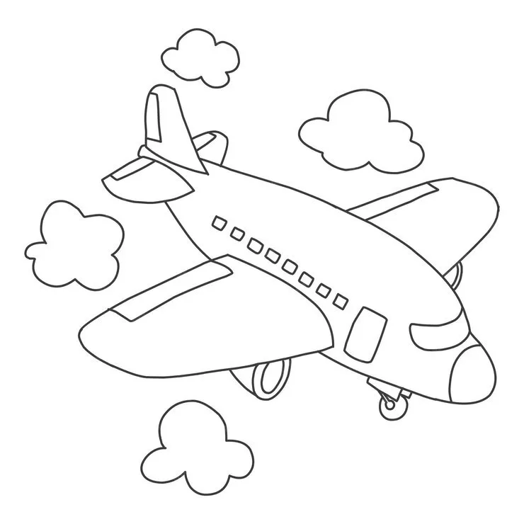 Airplanes Coloring Pages – 036
