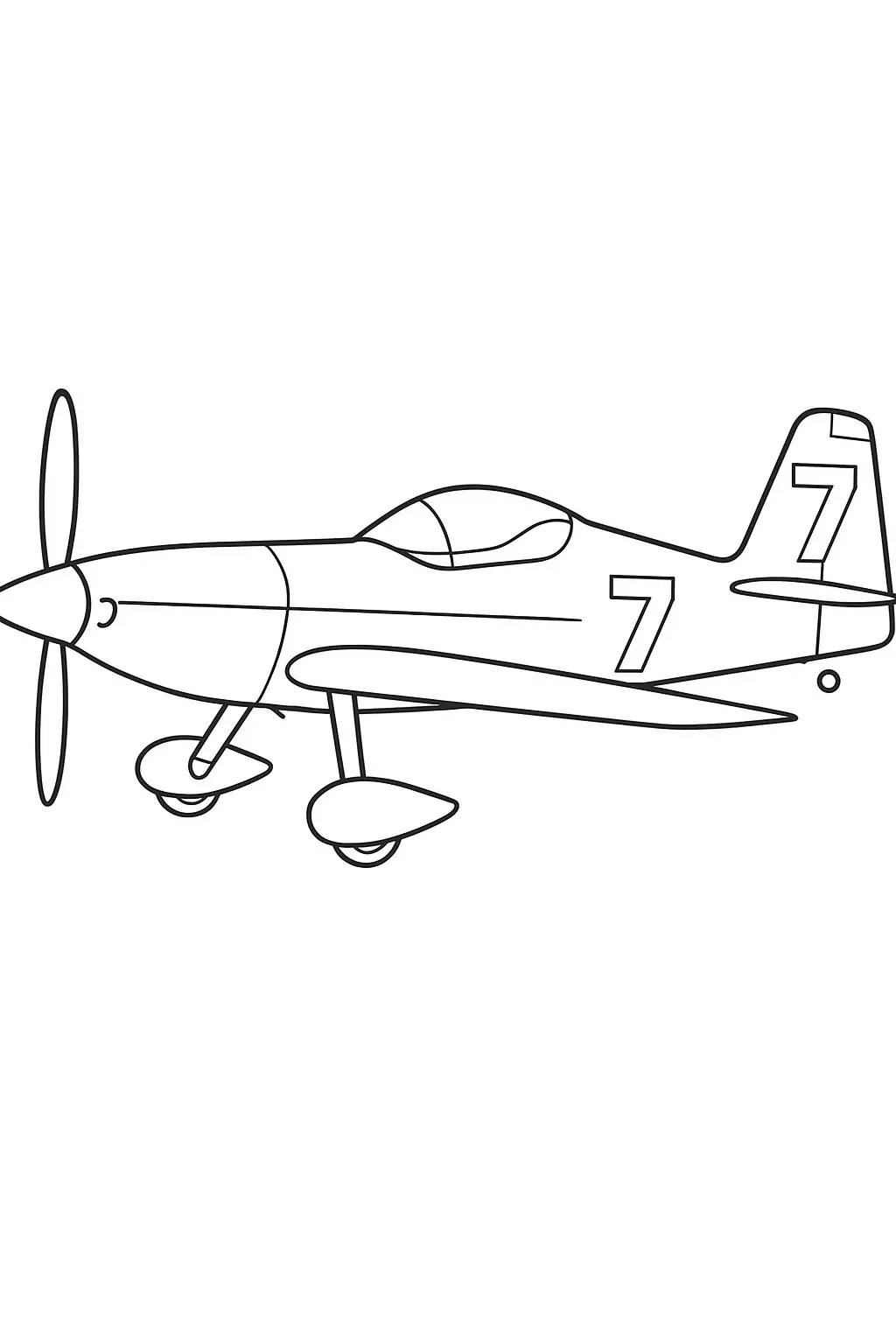 Airplanes Coloring Pages – 046