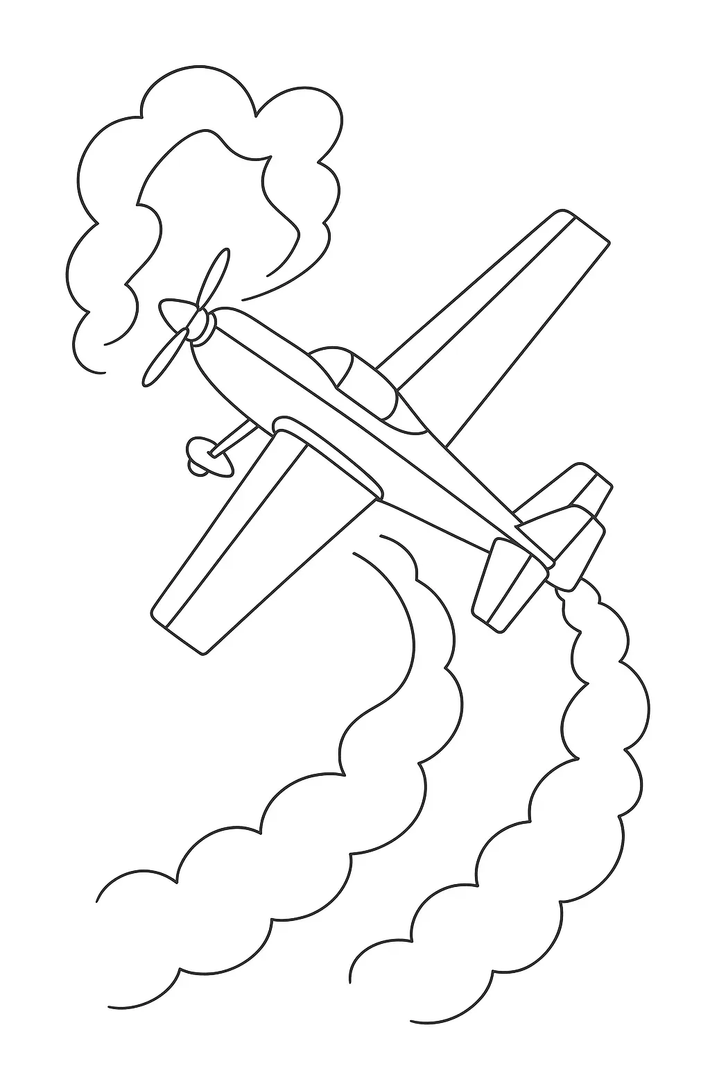 Airplanes Coloring Pages – 057