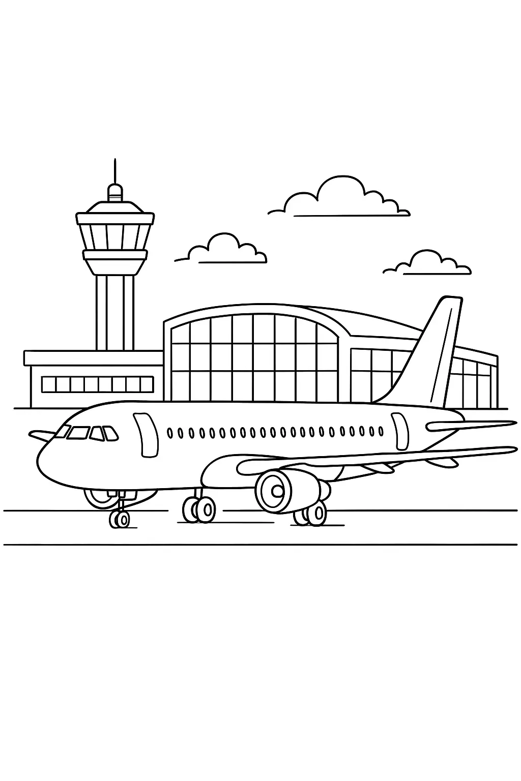 Airplanes Coloring Pages – 058