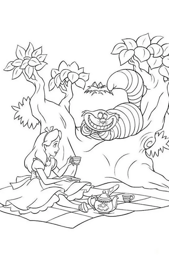 Alice in Wonderland Coloring Pages – 007