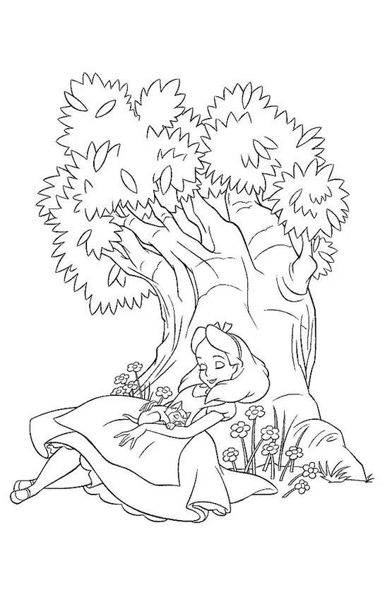 Alice in Wonderland Coloring Pages – 008