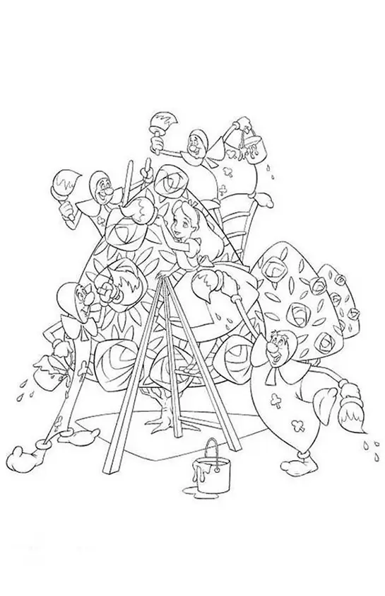 Alice in Wonderland Coloring Pages – 012