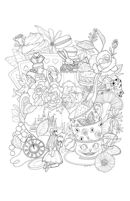 Alice in Wonderland Coloring Pages – 016