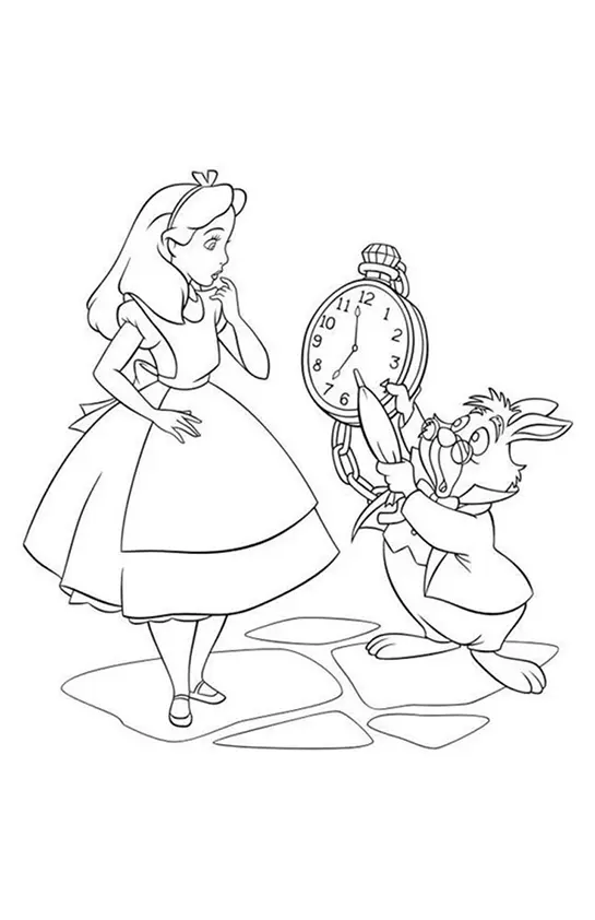 Alice in Wonderland Coloring Pages – 017