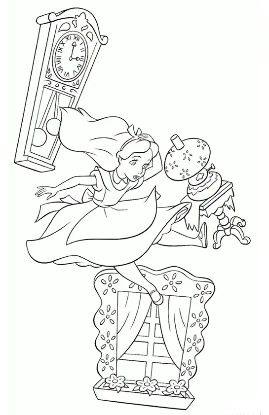 Alice in Wonderland Coloring Pages – 018