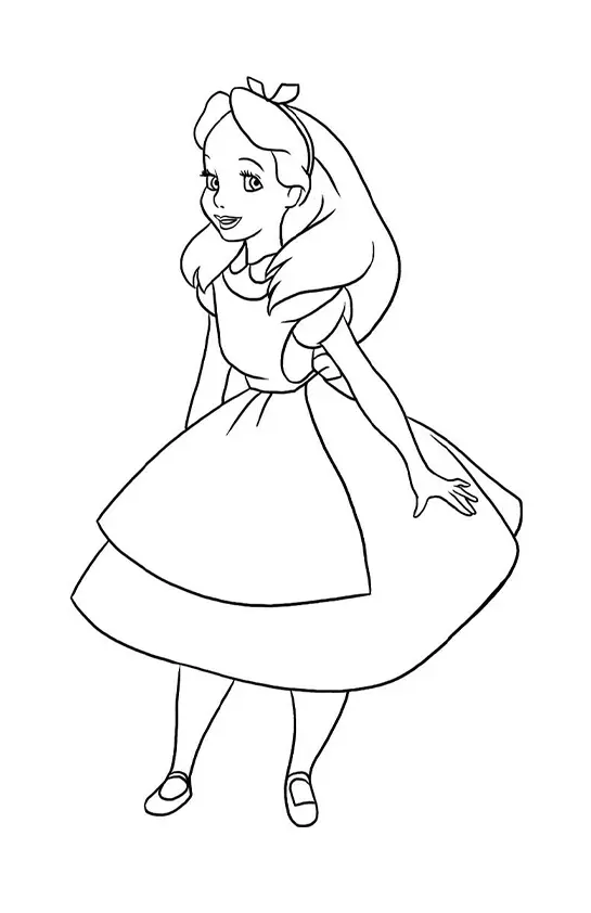 Alice in Wonderland Coloring Pages – 020