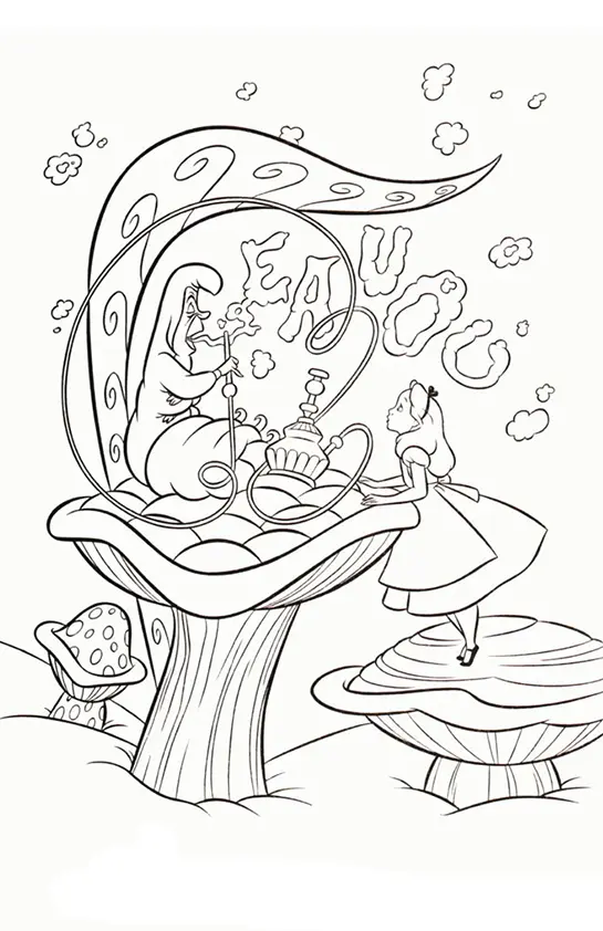Alice in Wonderland Coloring Pages – 021