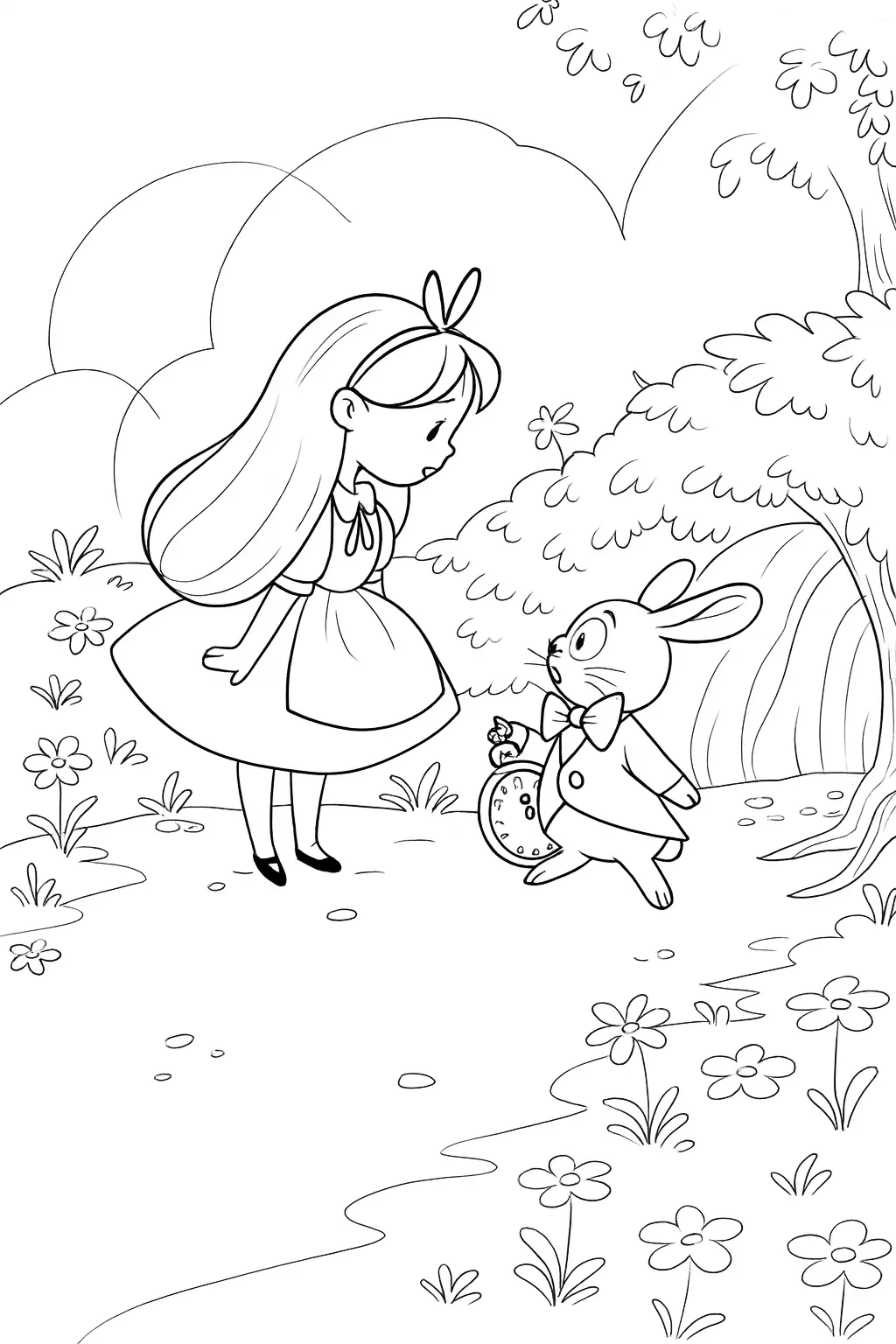 Alice in Wonderland Coloring Pages – 024