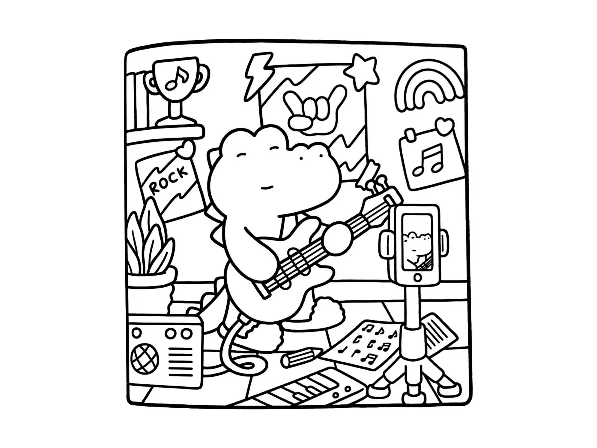 Alligator Coloring Pages – 017