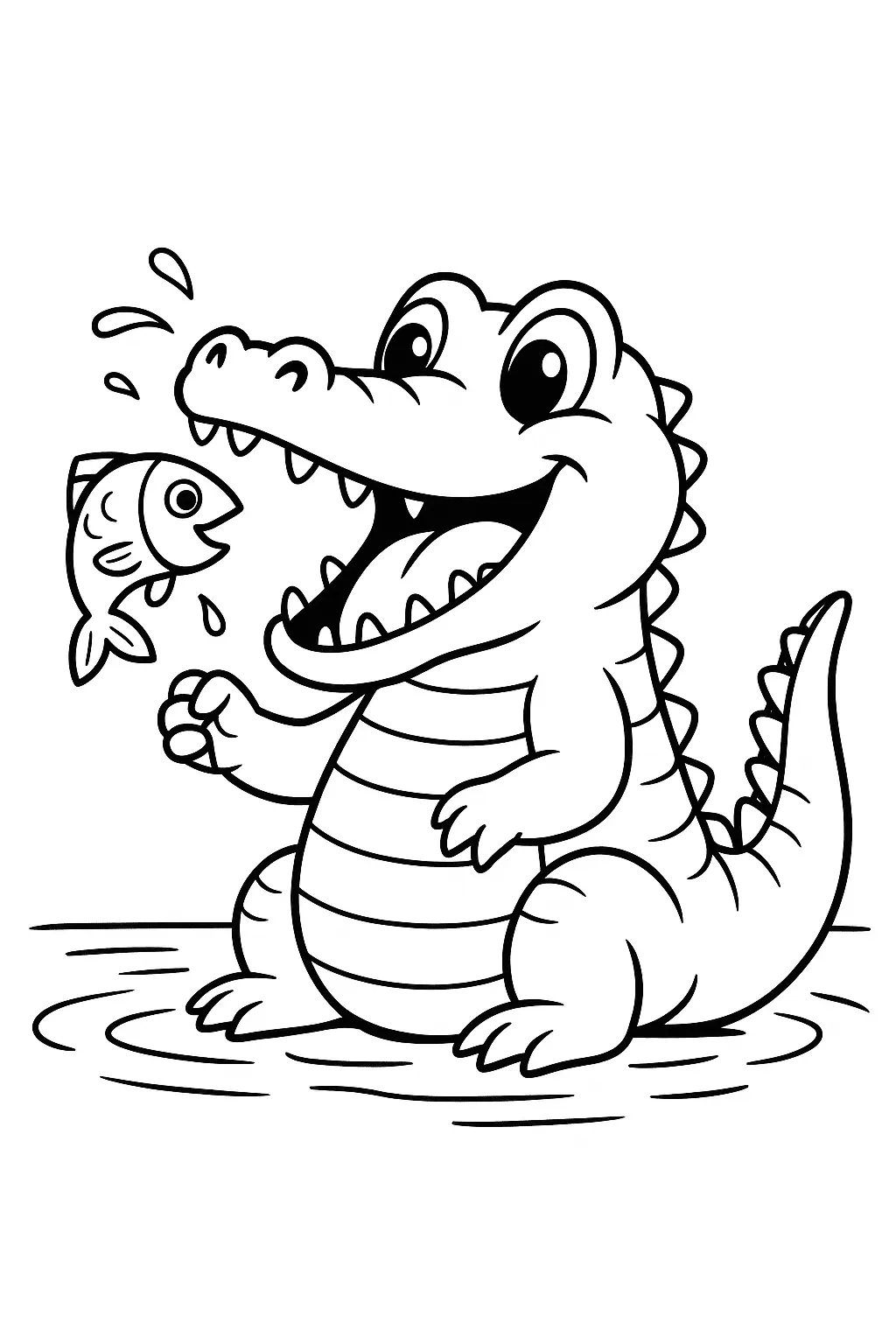 Alligator Coloring Pages – 023