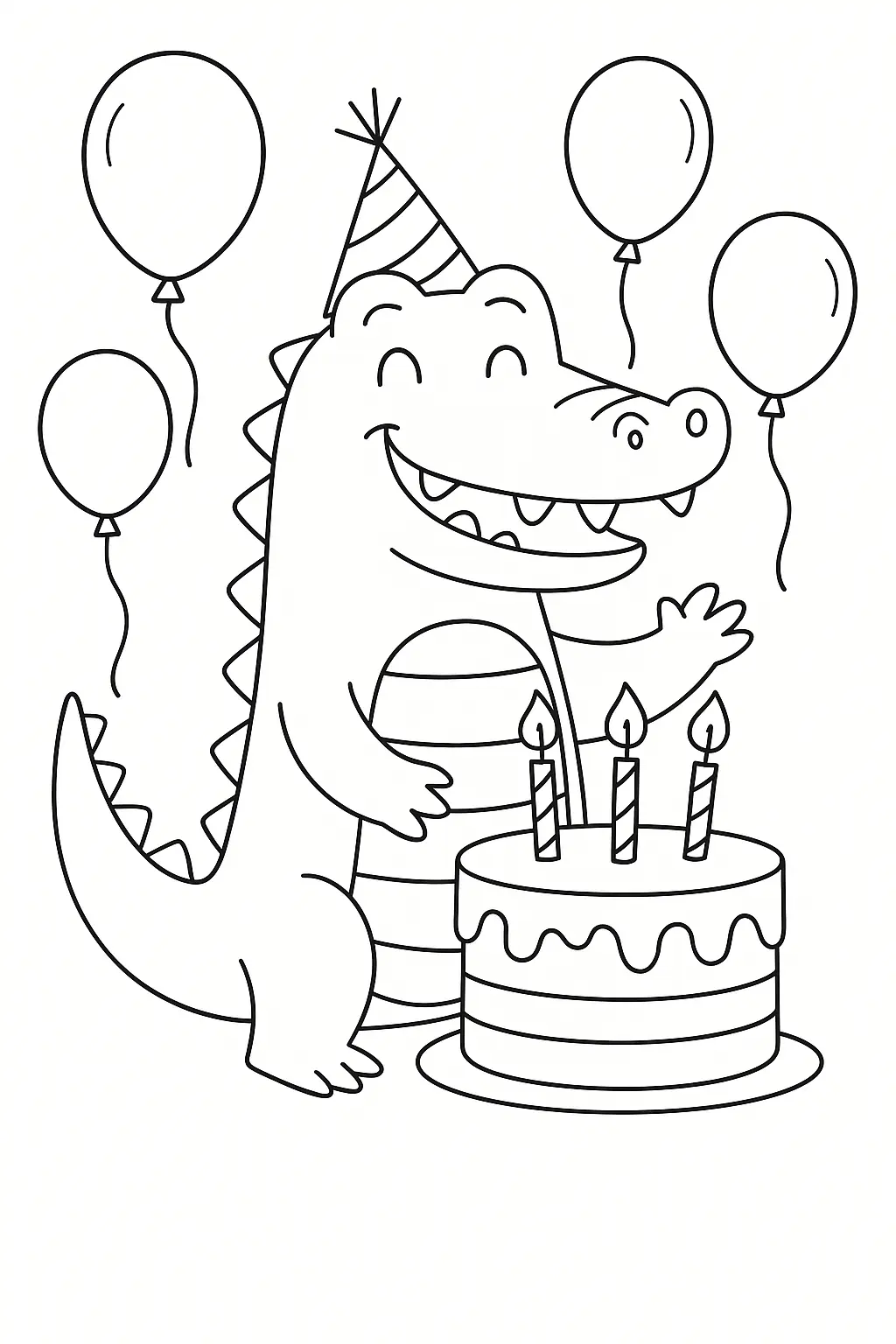 Alligator Coloring Pages – 030
