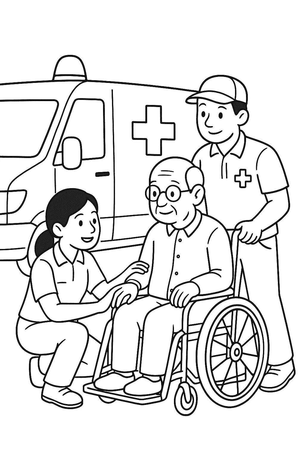 Ambulance Coloring Pages – 021