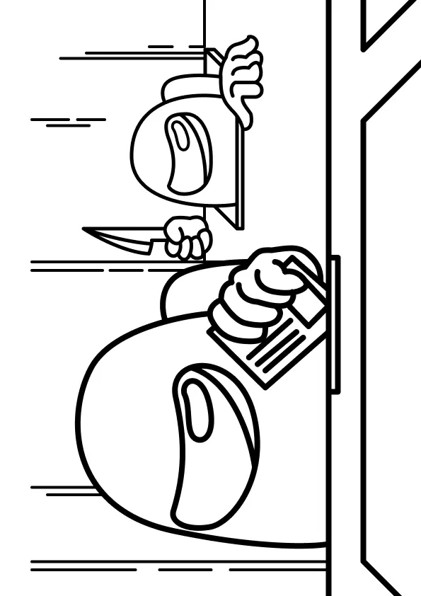 Among Us Coloring Pages – 009