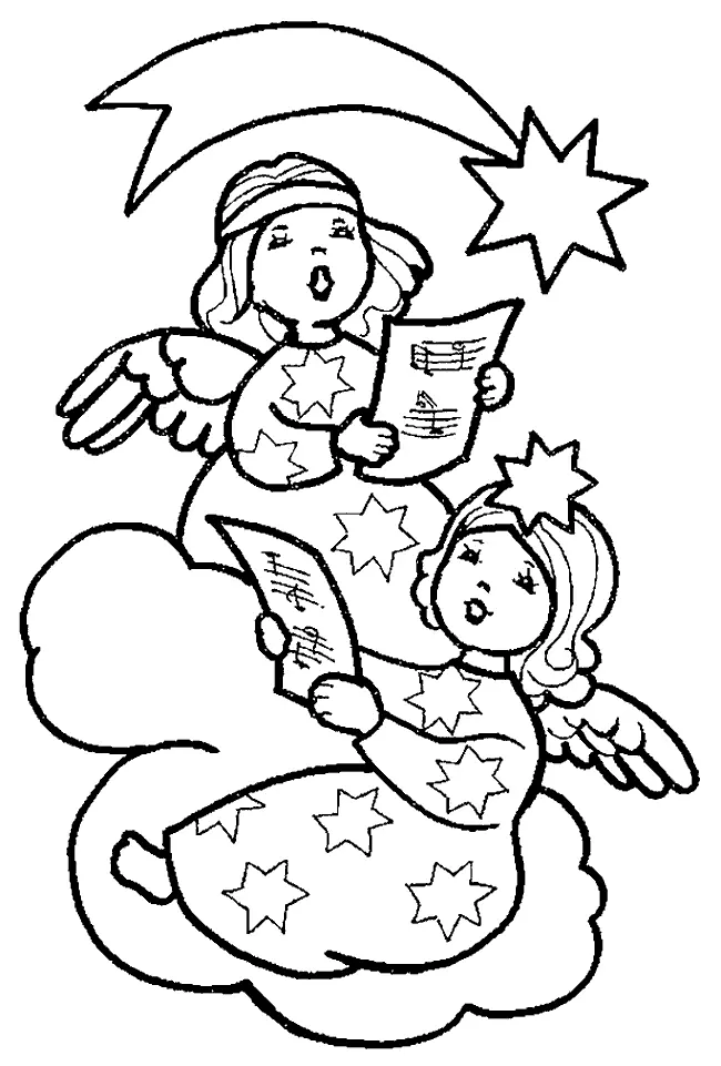 Angels Coloring Pages – 009