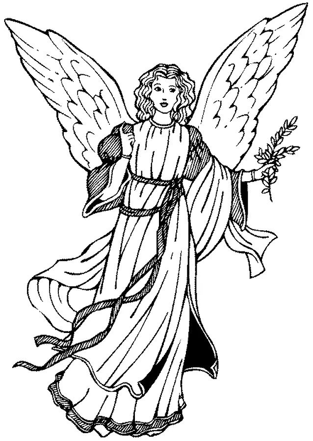 Angels Coloring Pages – 011