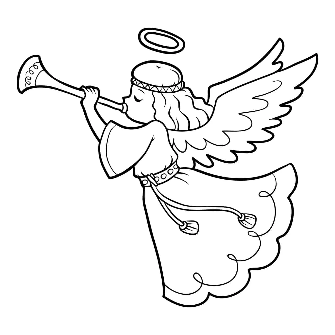 Angels Coloring Pages – 014