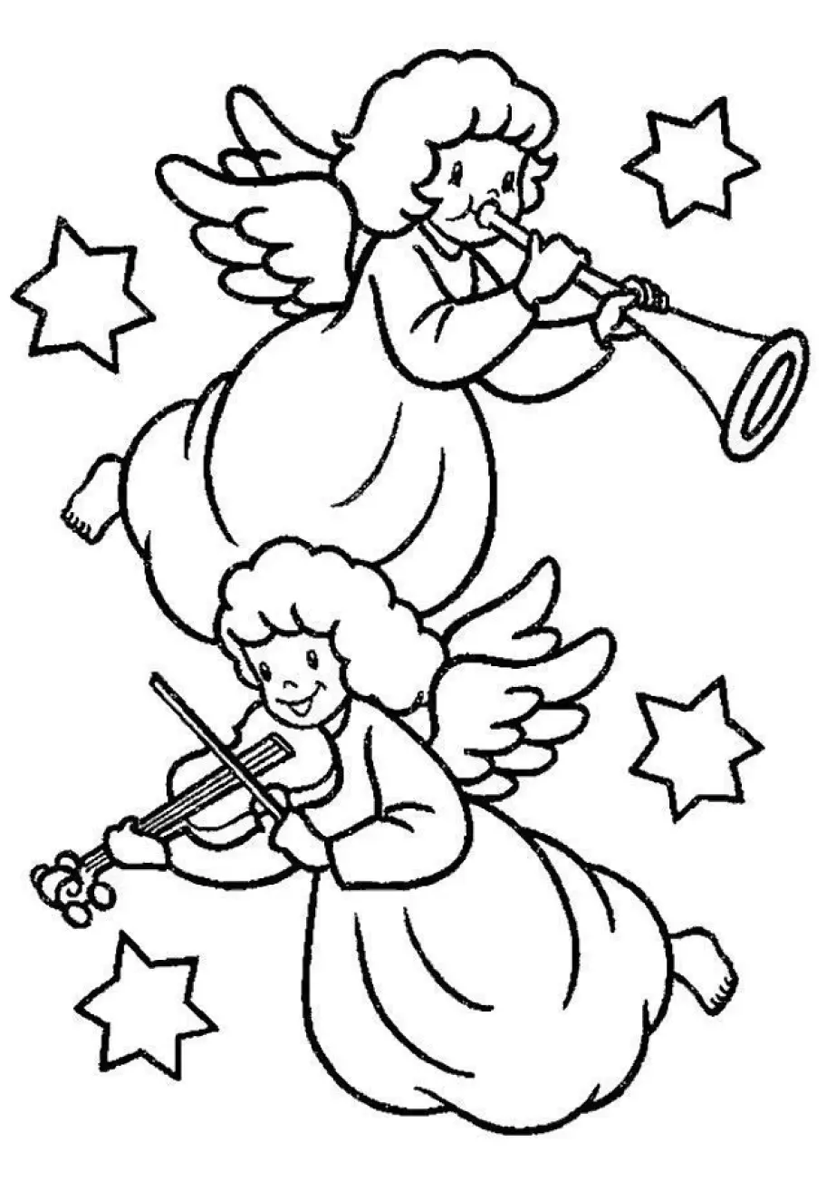Angels Coloring Pages – 043