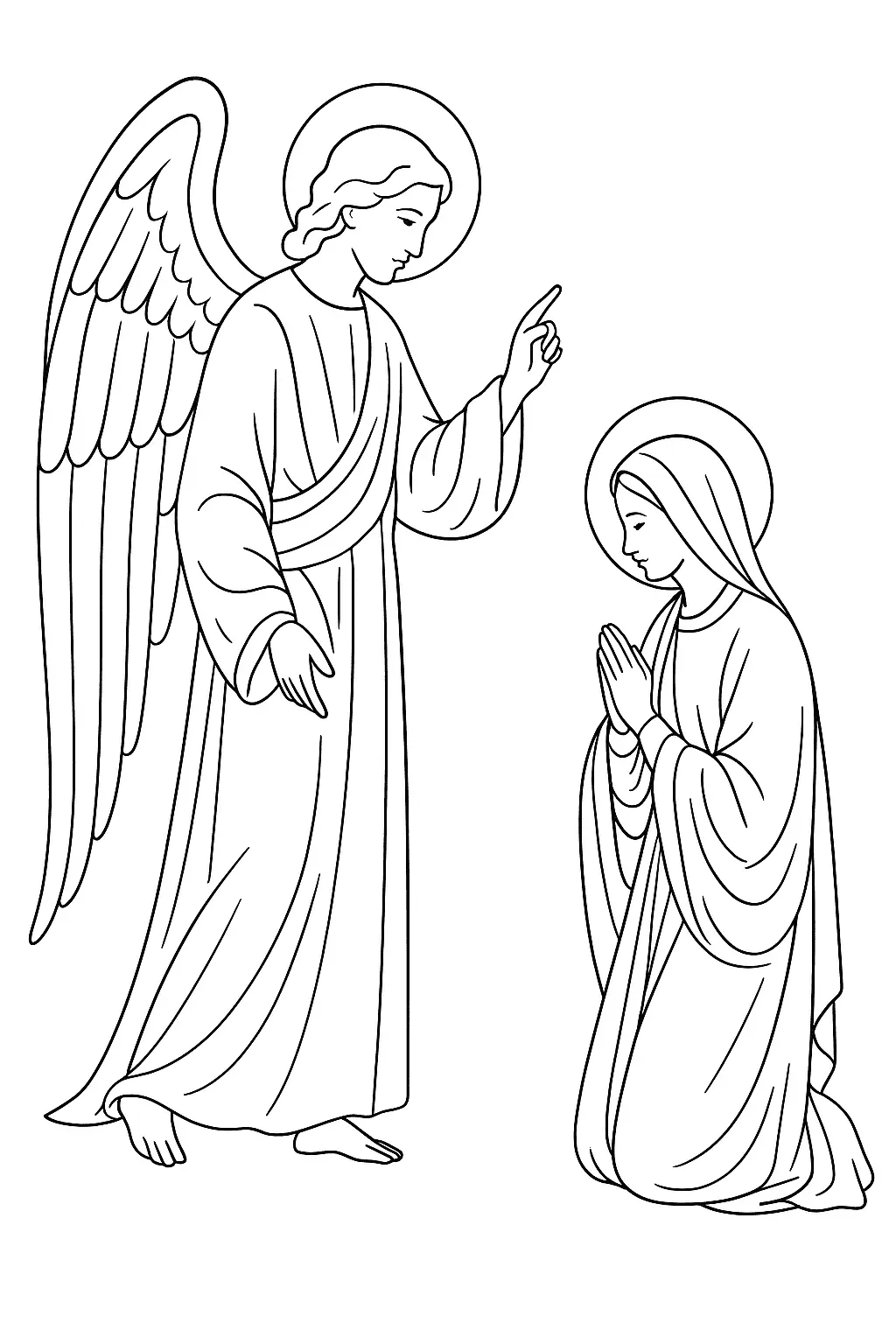 Angels Coloring Pages – 054