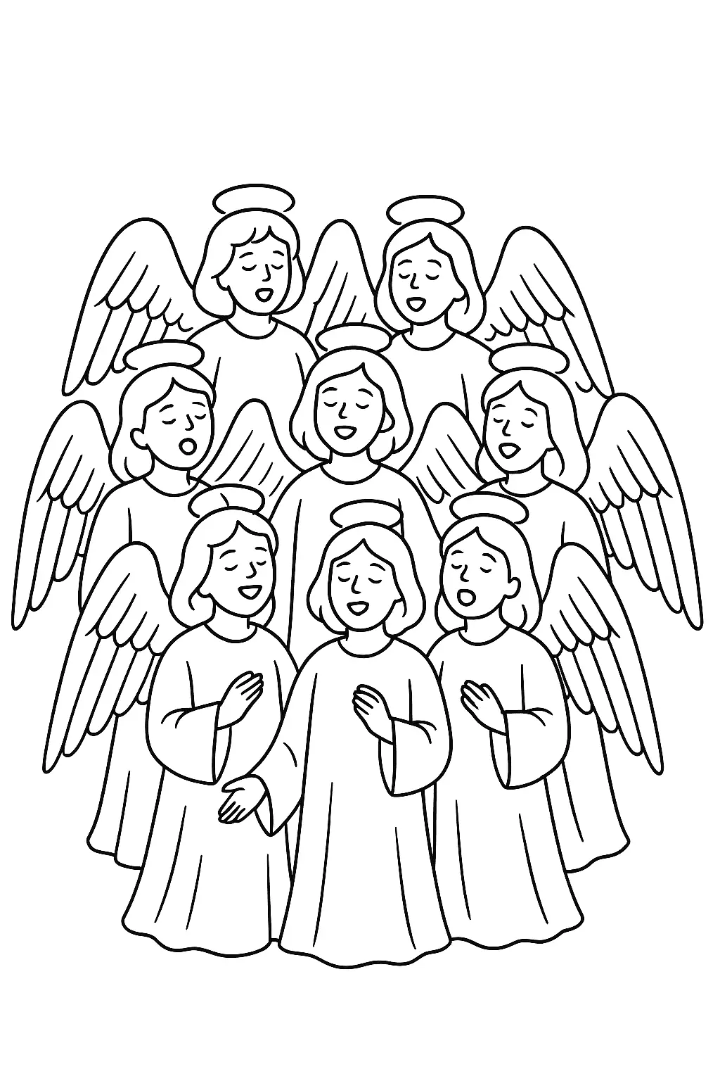 Angels Coloring Pages – 056