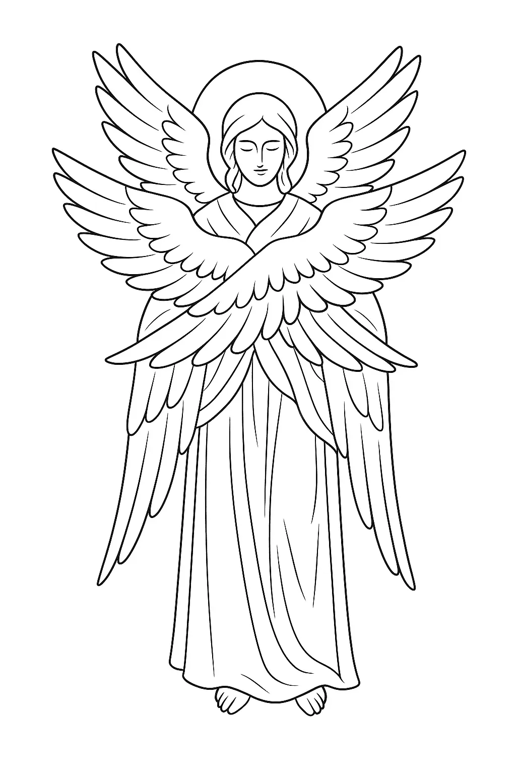 Angels Coloring Pages – 057