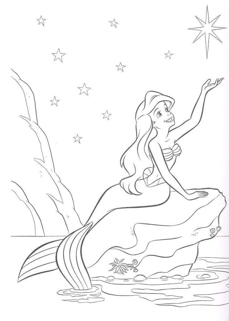 Ariel Coloring Pages – 006