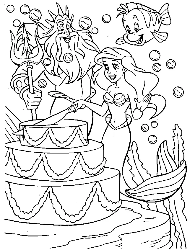 Ariel Coloring Pages – 007