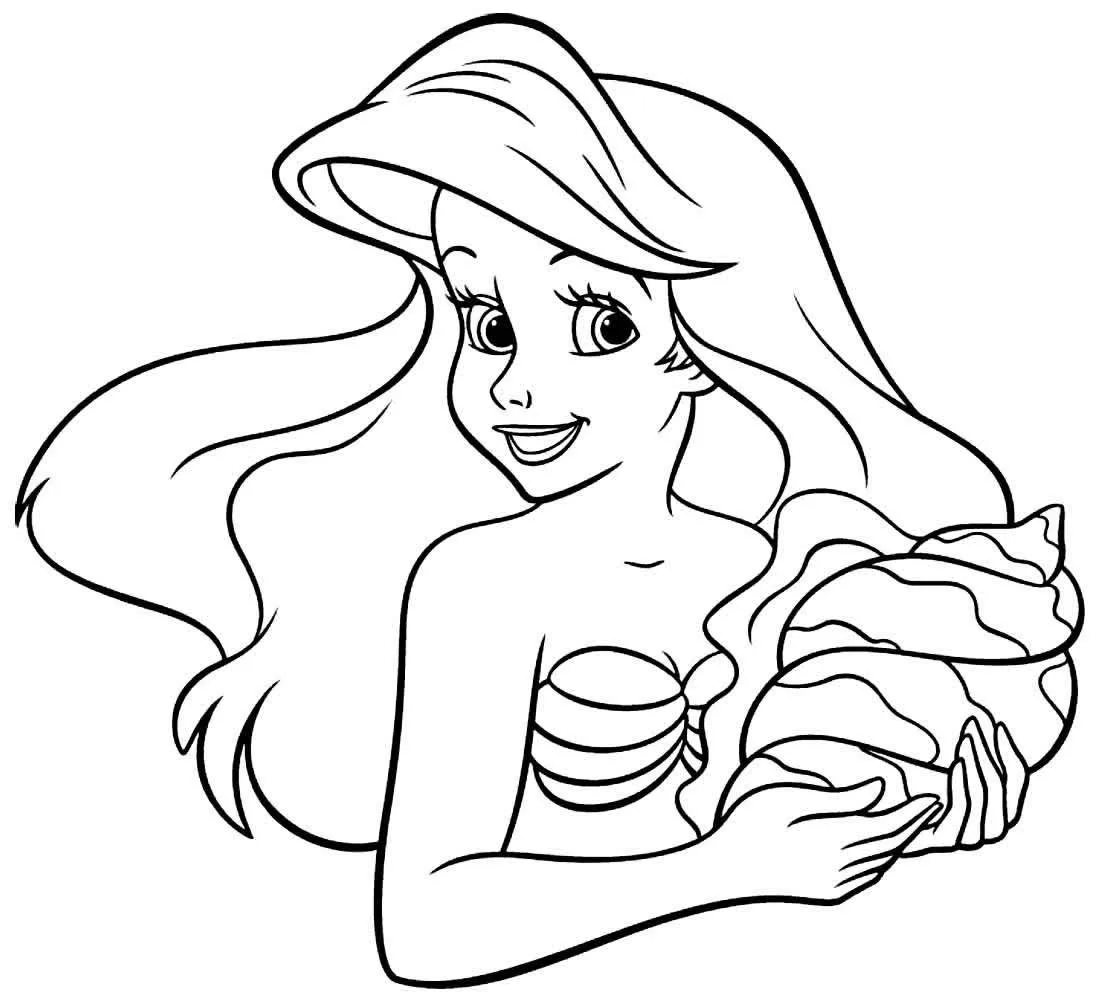 Ariel Coloring Pages – 022