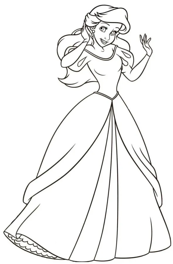 Ariel Coloring Pages – 028