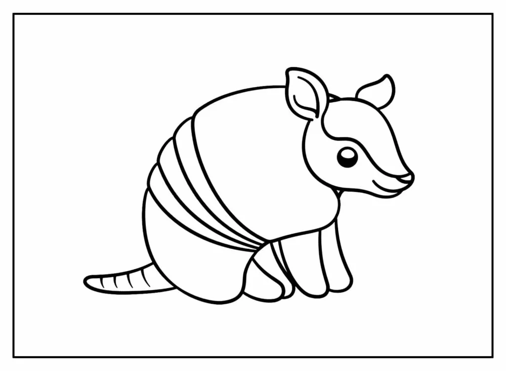 Armadillo Coloring Pages – 005