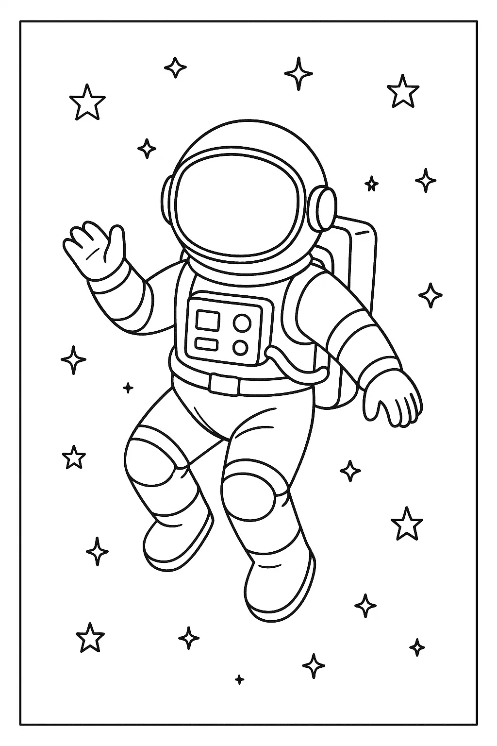 Astronauts Coloring Pages – 022