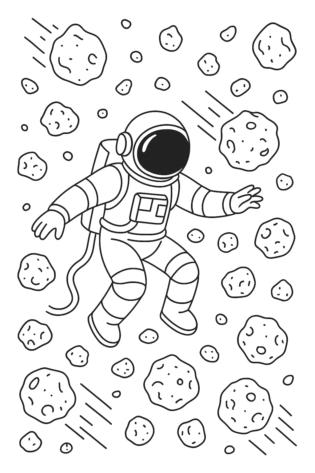 Astronauts Coloring Pages – 030