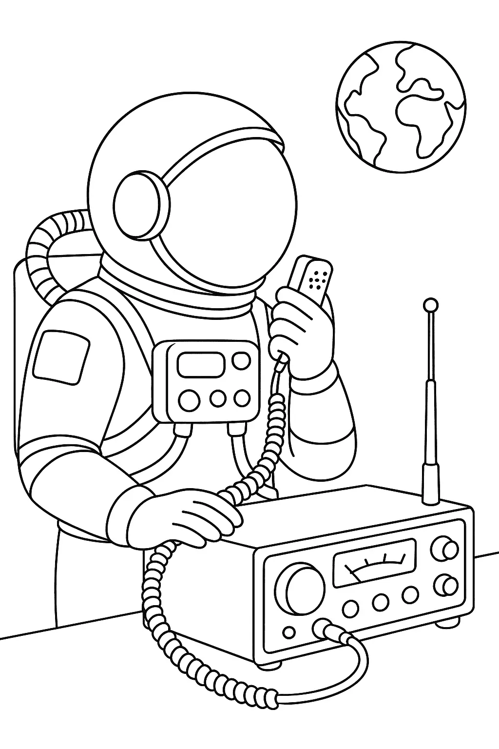 Astronauts Coloring Pages – 033