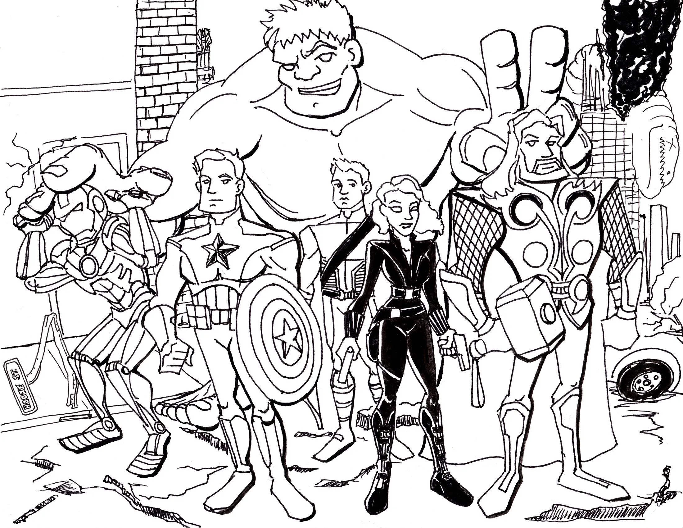 Avengers Coloring Pages – 008