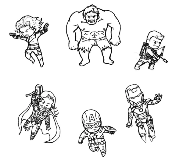 Avengers Coloring Pages – 011