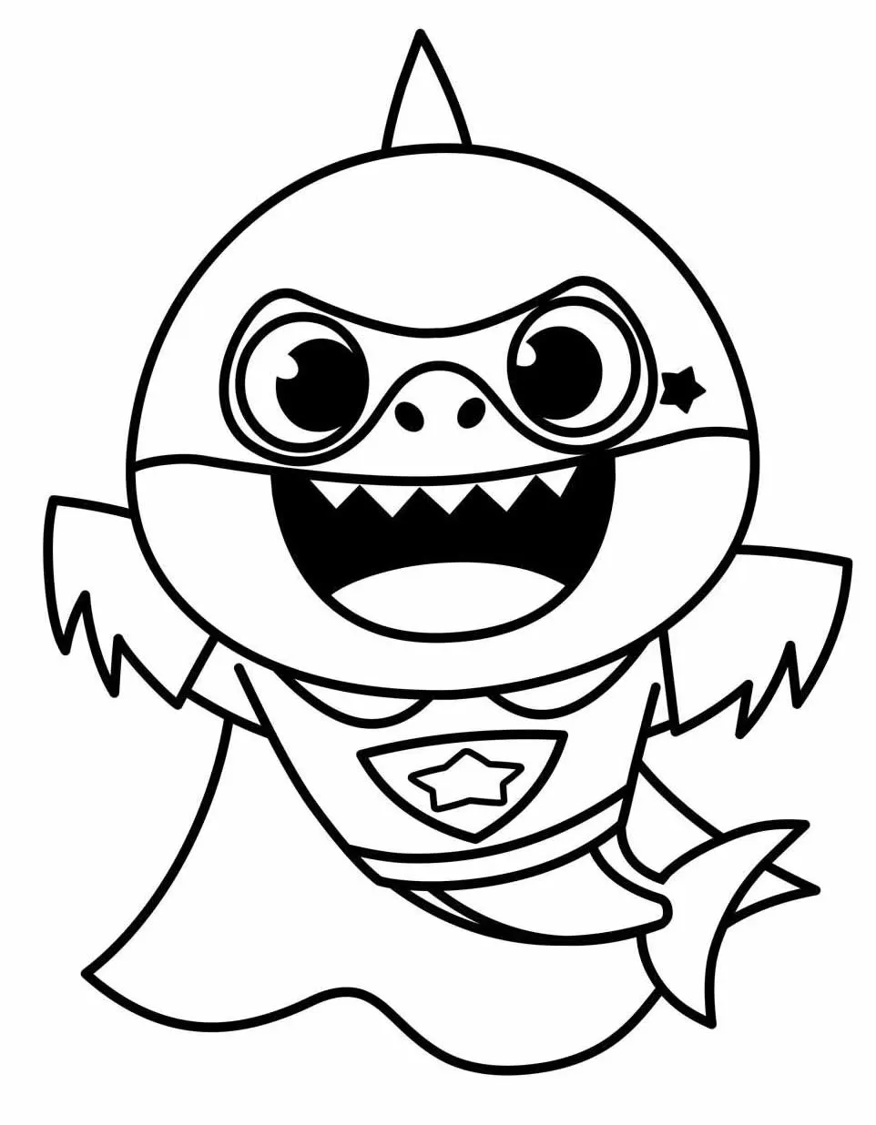 Baby Shark Coloring Pages – 008