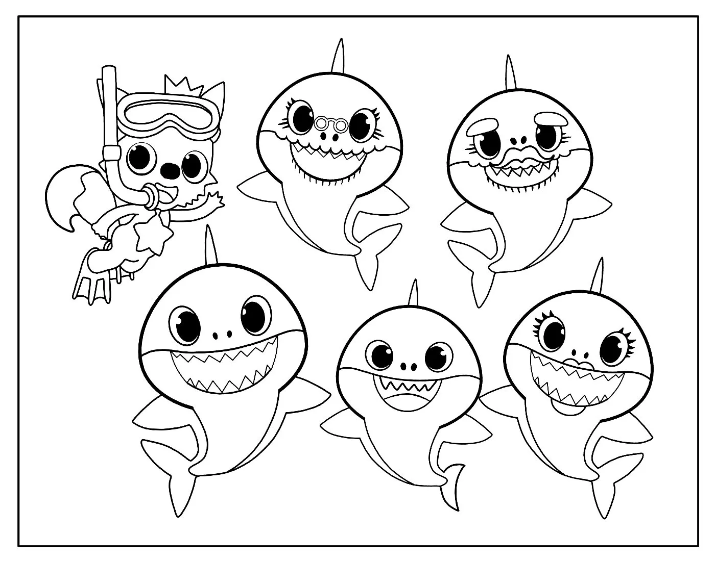 Baby Shark Coloring Pages – 010