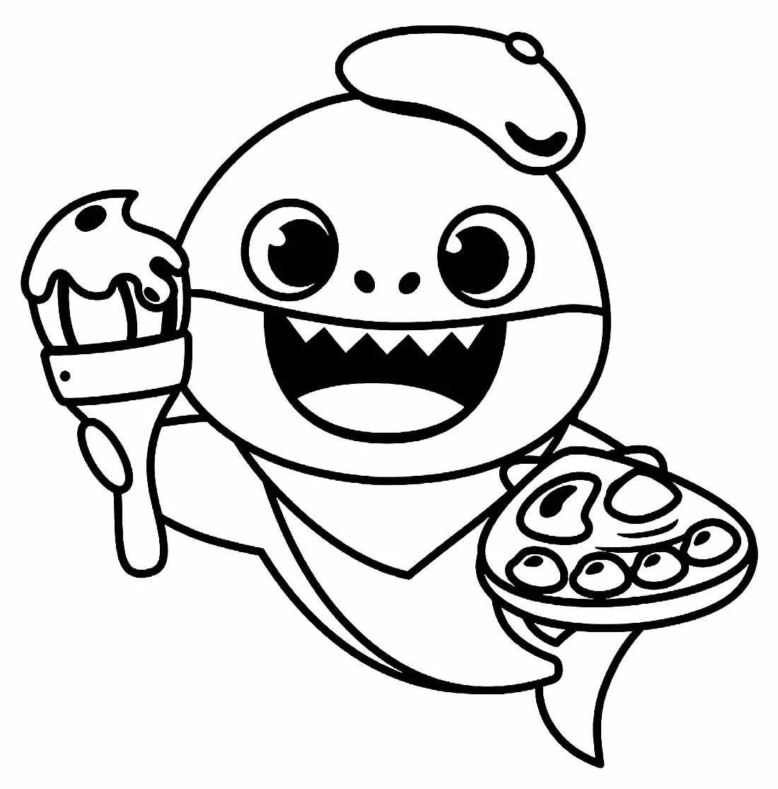Baby Shark Coloring Pages – 011