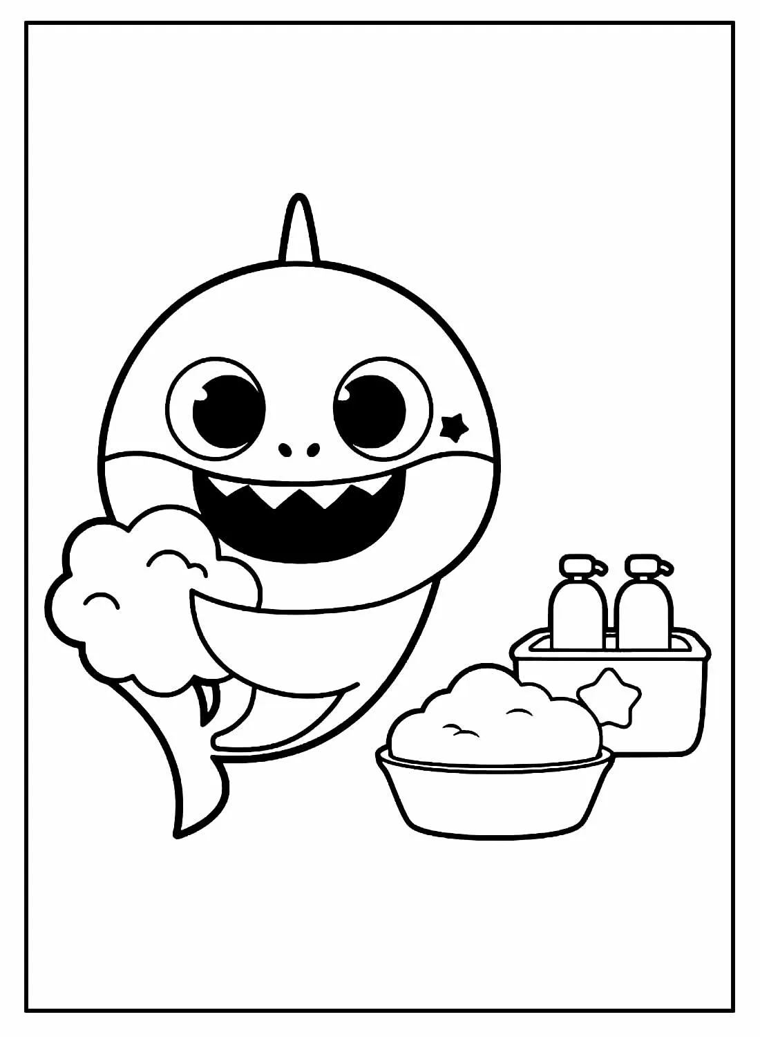 Baby Shark Coloring Pages – 016