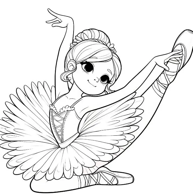 Ballerina Coloring Pages – 014