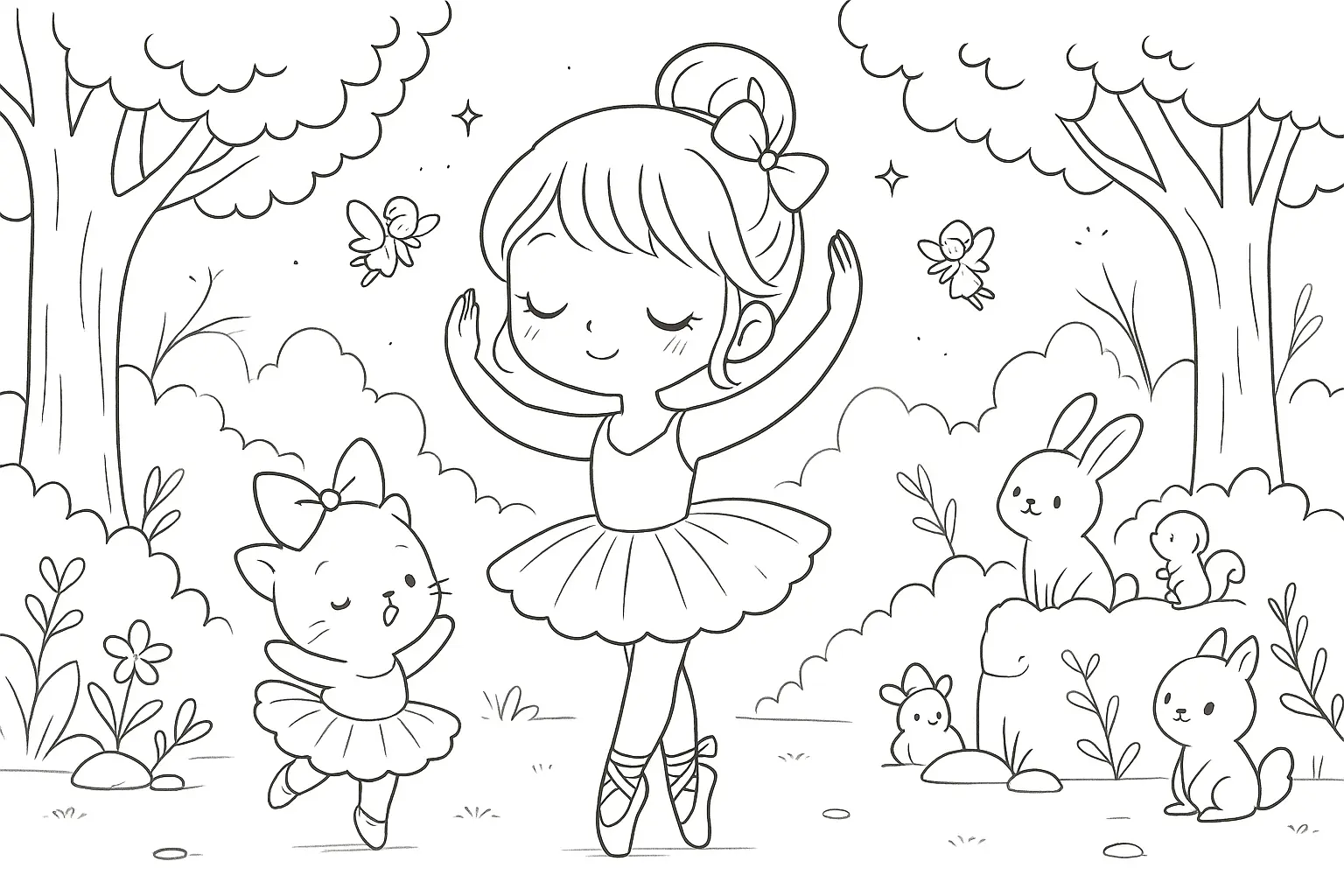 Ballerina Coloring Pages – 015