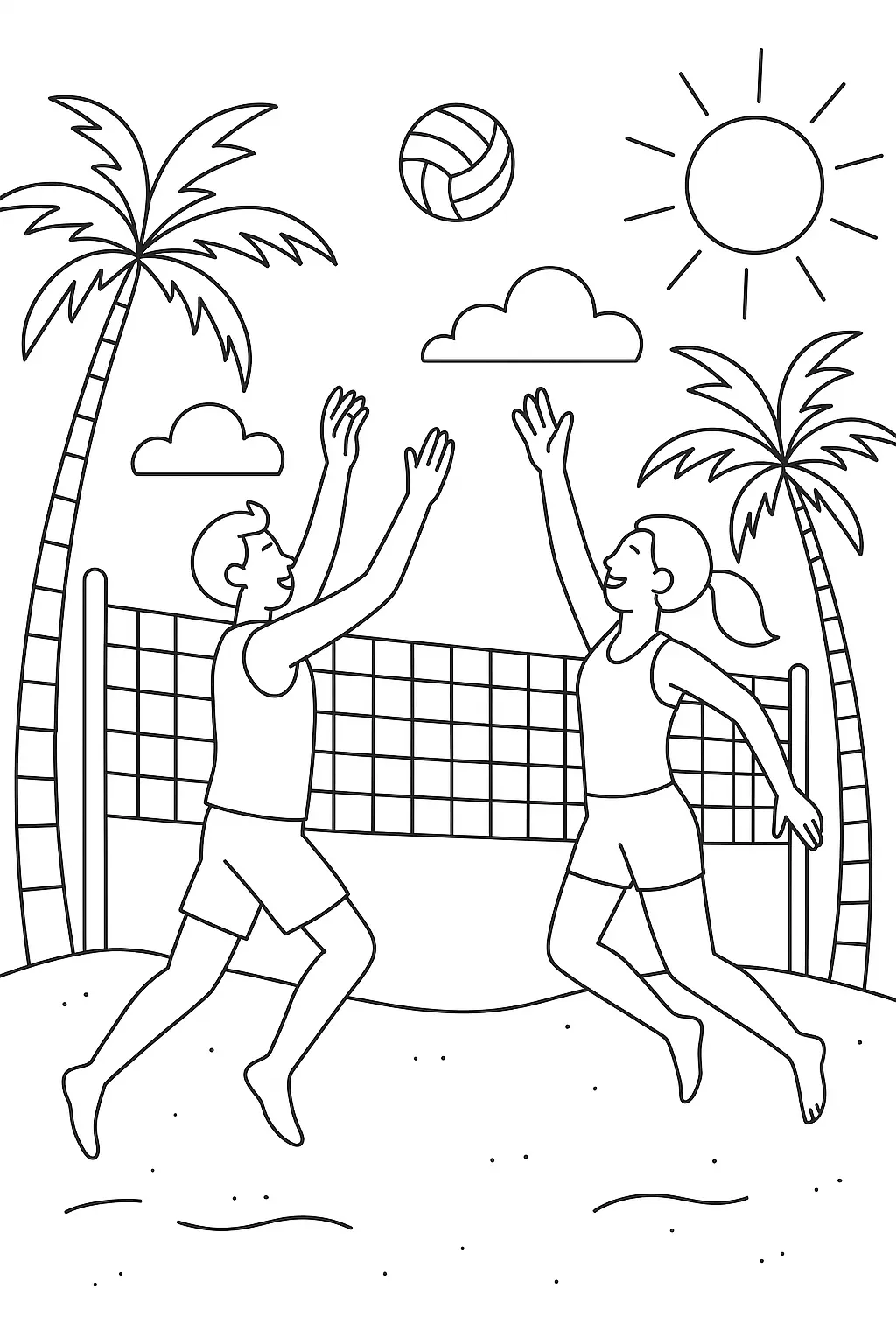 Beach Coloring Pages – 010