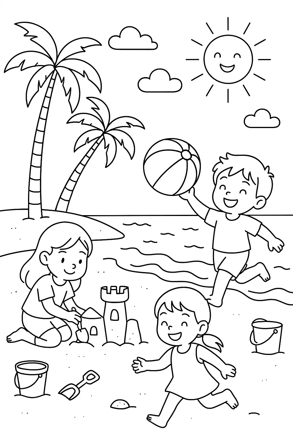 Beach Coloring Pages – 015