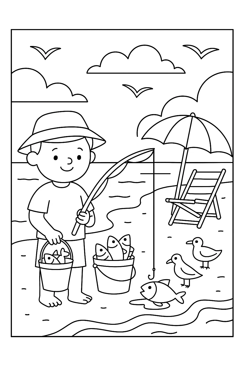 Beach Coloring Pages – 026